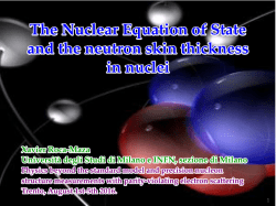 The Nuclear Equation of State and the neutron skin