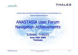 3 NAV User Forum - Navigation Achievements v3-1