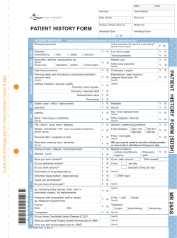 patient history form pa tient hist or y form (sdsh) mr 26as