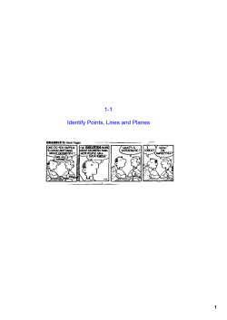 11 Identify Points, Lines and Planes