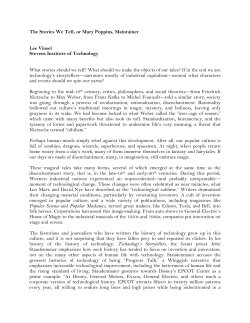 The Stories We Tell, or Mary Poppins, Maintainer