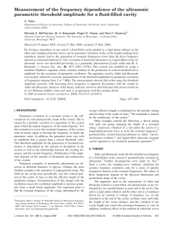 Measurement of the frequency dependence of the ultrasonic