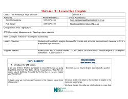 Math-in-CTE Lesson Plan Template