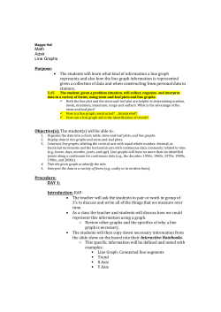 Math Adair Line Graphs Purpose: &bull; The students will learn what kind