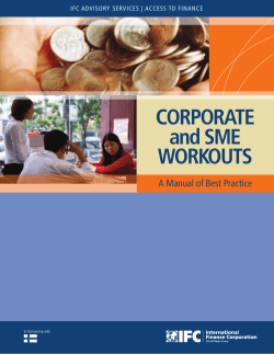 CORPORATE and SME WORKOUTS