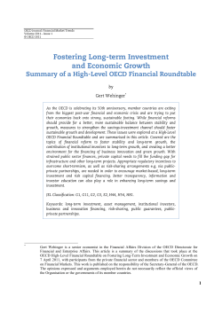 Fostering long-term investment and economic growth