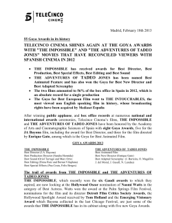 telecinco cinema shines again at the goya awards with