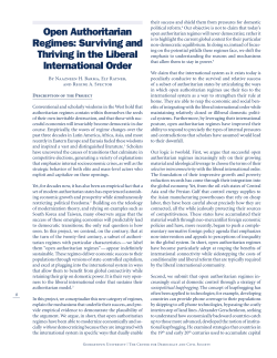 Open Authoritarianism