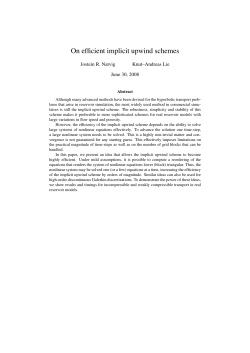 On efficient implicit upwind schemes