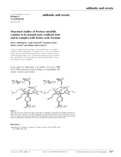 Structural studies of Proteus mirabilis catalase in its ground state