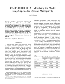 Modifying the Model Drop Capsule for Optimal