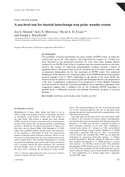 A sea-level test for inertial interchange true polar