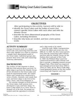 Making Great (Lakes) Connections - Great Lakes Literacy Principles