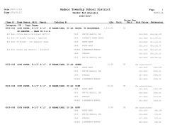 2016-17 Copy Paper Bid Results - Radnor Township School District