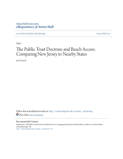 The Public Trust Doctrine and Beach Access