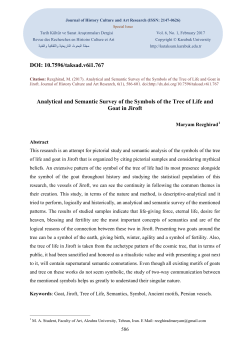 DOI: 10.7596/taksad.v6i1.767 Analytical and Semantic Survey of the
