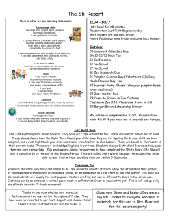 10/3-10/7 - West Branch Local School District