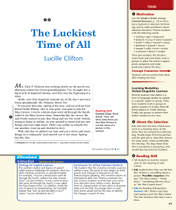 The Luckiest Time of All