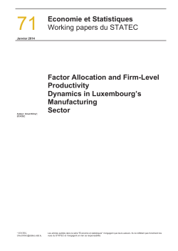 Economie et Statistiques N&deg; 71 (pdf - 240 Ko)