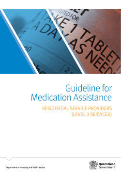Guideline for Medication Assistance