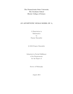 The Graduate School Eberly College of Science