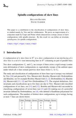 Spindle-configurations of skew lines
