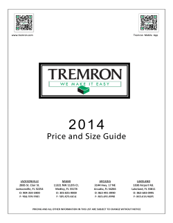 2014 - tremron.com