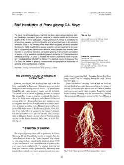 Panax ginseng CA Meyer