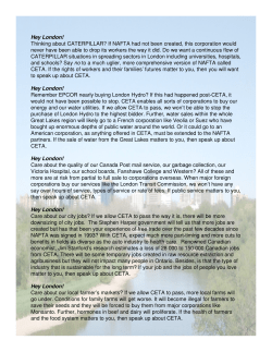 Hey London! Thinking about CATERPILLAR? If NAFTA had not