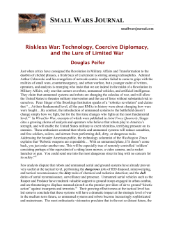Riskless War: Technology, Coercive Diplomacy