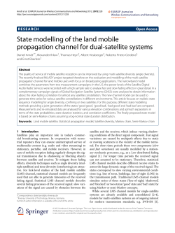 State modelling of the land mobile propagation