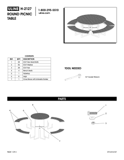 h-2127 round picnic table