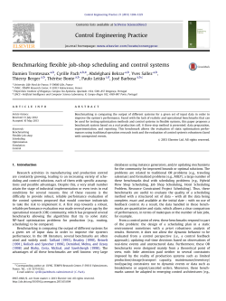 Benchmarking flexible job-shop scheduling and control systems
