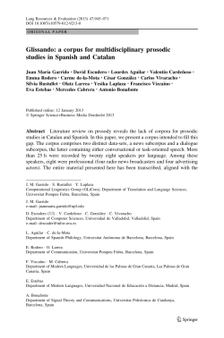 Glissando: a corpus for multidisciplinary prosodic studies in