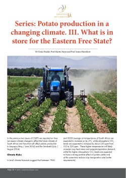 Potato production in a changing climate III 2014