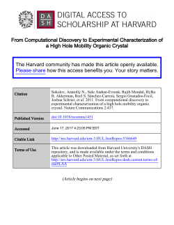 From Computational Discovery to Experimental Characterization of