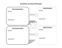 Judicial Philosophies Chart