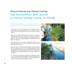 big businesses join hands to revive dying creek in Pasig