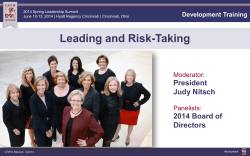 Leading and Risk-Taking