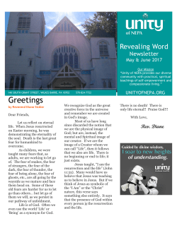 Greetings - Unity of NEPA
