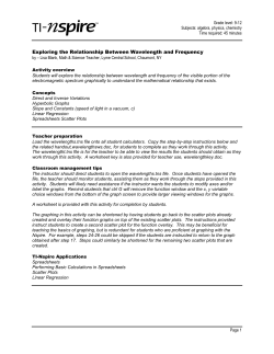 Teacher Notes PDF - TI Education