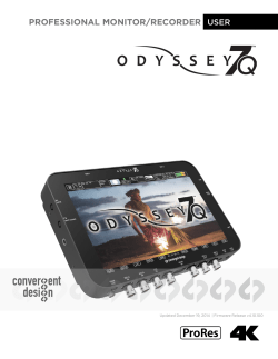 Convergent Design Odyssey Manual 7Q