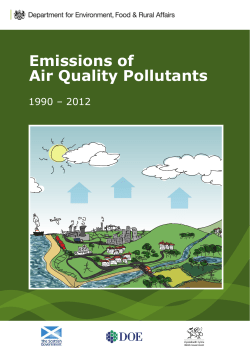 Emissions of Air Quality Pollutants - UK-Air