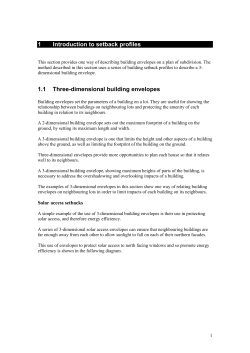 Part 5 Section 1 - Profiles and plan views