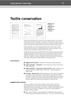 Textile conservation &ndash; structure of cotton and linen