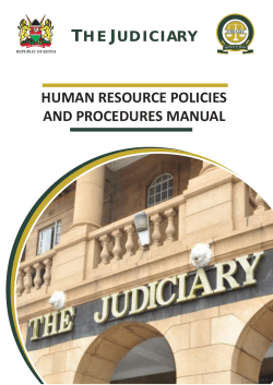 human resource policies and procedures manual
