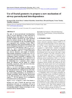 Use of fractal geometry to propose a new mechanism of airway