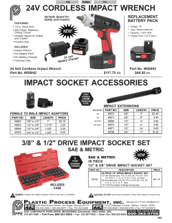 24V CORDLESS IMPACT WRENCH / IMPACT SOCKET