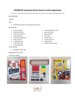 Thurs - 1100a Shelf Read STEAM Kits 2