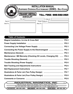 (SEMO), Self-Cleaning - Industrial Magnetics, Inc.